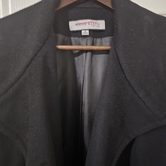 Womens Black Anne Klein Peacoat M - Picture 2 of 4